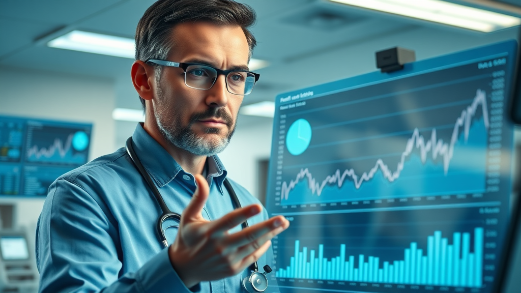 analytical data visualization of patient outcomes for care data analytics