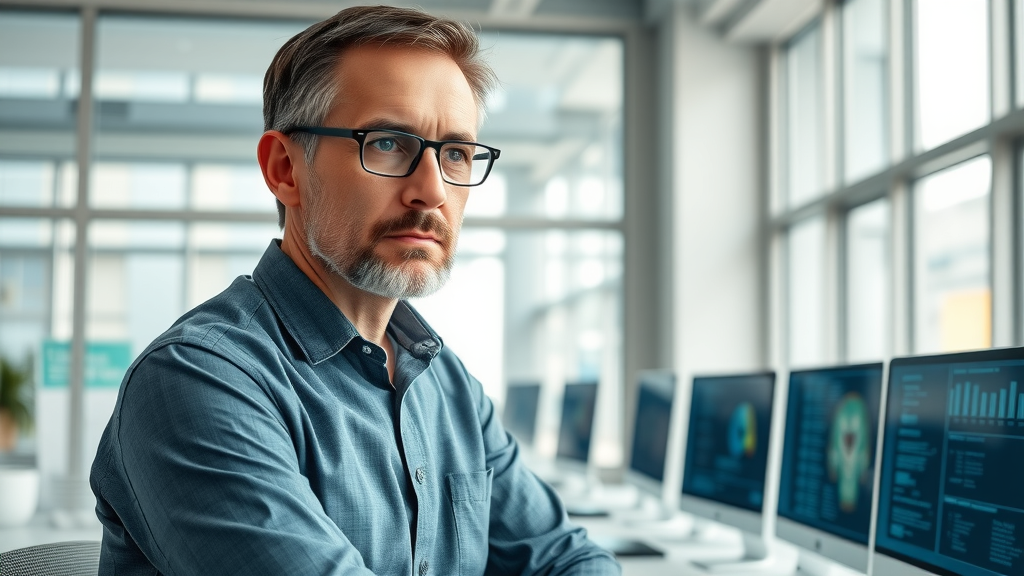 healthcare CTO overseeing interoperability in healthcare automation software integration