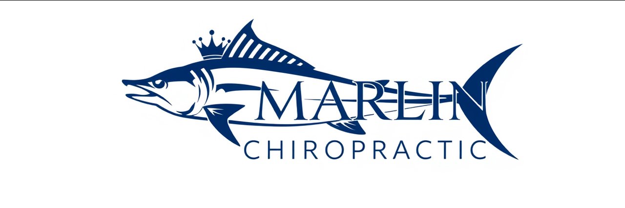 Professional marlin fish logo for Jupiter chiropractor practitioner insights