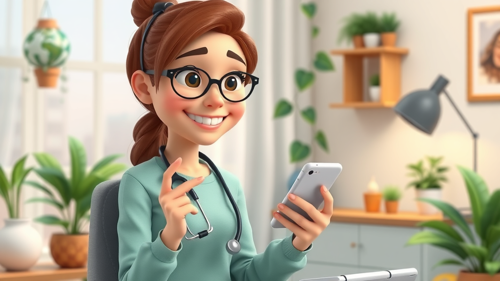 booking appointment liveden chiropractors on smartphone home office