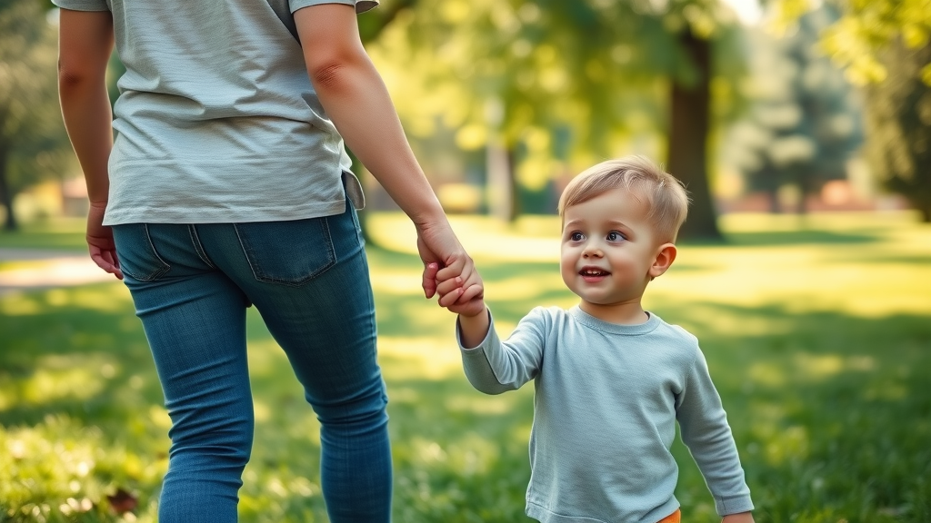 inspiring young child with autism holding caregiver