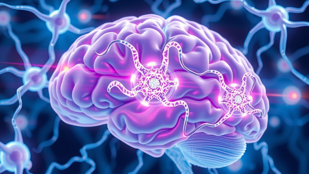 stem cells interacting with brain neurons, mechanism of stem cell therapy for autism