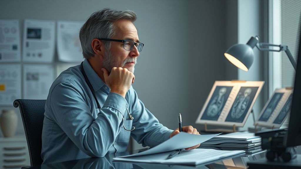 Author reflecting on AI radiology applications and deep learning in medical imaging