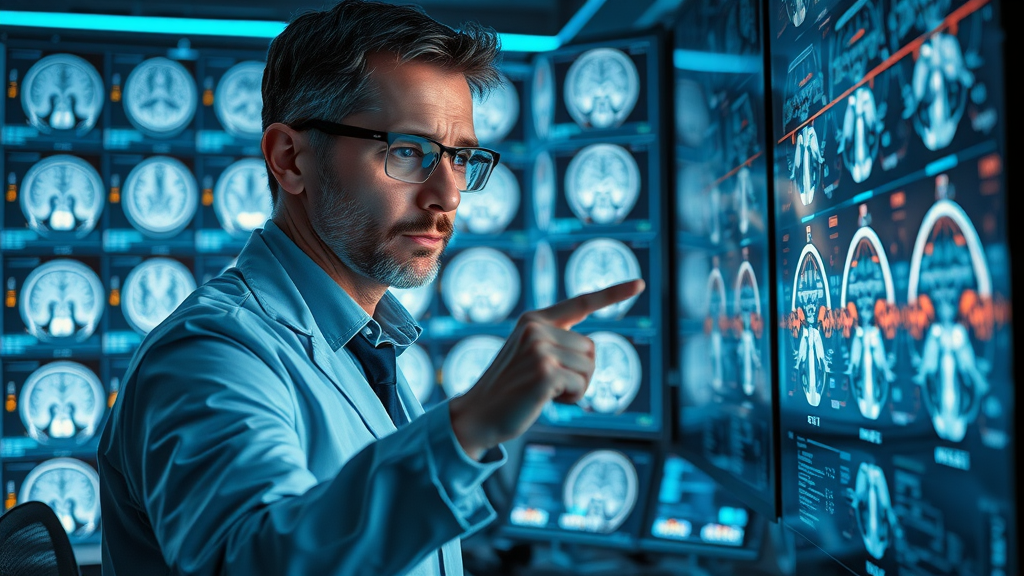 visualization neural network analyzing MRI machine learning for medical image analysis