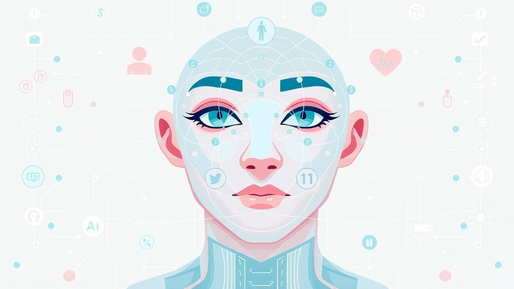 Infographic showing artificial intelligence and neural networks scanning medical data, illustrating deep learning and modern AI-powered diagnostic tools for improved health outcomes.