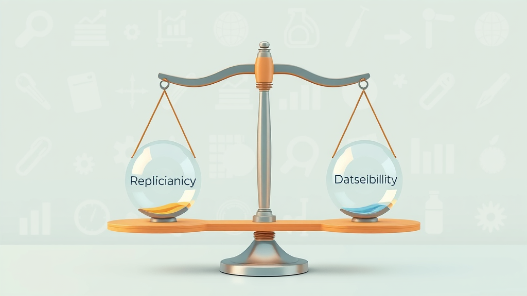 scale illustration demonstrating efficiency and challenges of automated image interpretation, including data sensitivity and bias